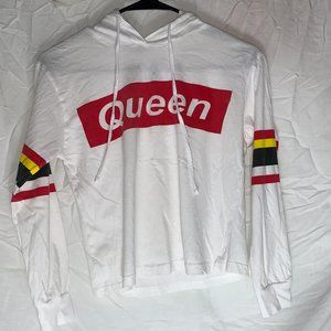 White, Yellow, Red, and Black Queen Hoodie